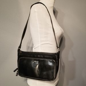 Liz Claiborne Villager Faux Black Leather Small Purse